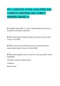 EPIC CLN251&sol;252 ACTUAL EXAM PAPER 2026 COMPLETE QUESTIONS AND CORRECT ANSWERS GRADED A&plus;