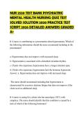 NUR 2520 TEST BANK PSYCHIATRIC MENTAL HEALTH NURSING QUIZ TEST SOLVED SOLUTION 2020 PRACTICE TEST SCRIPT 2026 DETAILED ANSWERS GRADED A&plus;