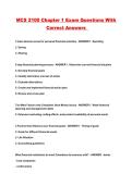 MCS 2100 Chapter 1 Exam Questions With Correct Answers 