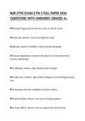 NUR 2790 EXAM 2 PN 3 FULL PAPER 2026 QUESTIONS WITH ANSWERS GRADED A&plus;