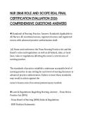 NUR 2868 ROLE AND SCOPE REAL FINAL CERTIFICATION EVALUATION 2026 COMPREHENSIVE QUESTIONS ANSWERS