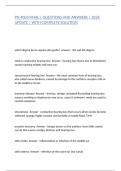 PN 4003 FINAL &vert; QUESTIONS AND ANSWERS &vert; 2026 UPDATE &vert; WITH COMPLETE SOLUTION