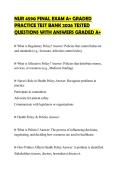 NUR 4590 FINAL EXAM A&plus; GRADED PRACTICE TEST BANK 2026 TESTED QUESTIONS WITH ANSWERS GRADED A&plus;