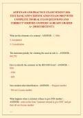 AFIP EXAM AND PRACTICE EXAM NEWEST 2026  TEST BANK&vert; AFIP CERTIFICATION EXAM PREP WITH  COMPLETE 550 REAL EXAM QUESTIONS AND  CORRECT VERIFIED ANSWERS&sol; ALREADY GRADED  A&plus; &lpar;MOST RECENT&excl;&excl;&rpar;