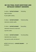 NR 304 Final Exam Questions and Detailed Correct Answers
