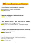 DBIA Exam &lpar;Latest 2026 &sol; 2027 Update&rpar; Questions and Verified Answers &vert; 100&percnt; Correct &vert; Grade A&plus;