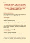 CIPP&sol;E NEWEST 2026 ACTUAL EXAM TEST BANK&vert; 2  VERSIONS &lpar;VERSION A & B&rpar; WITH COMPLETE 400  REAL EXAM QUESTIONS AND CORRECT VERIFIED  ANSWERS&sol; ALREADY GRADED A&plus;&vert; CIPP&sol;E MAIN  EXAM PREP &lpar;MOST RECENT&excl;&excl;&rpar;