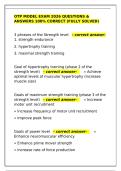 OTP Model Exam 2026 Questions & Answers 100&percnt; Correct &lpar;Fully Solved&rpar;