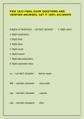 PSW 1025 FINAL EXAM Questions and Verified Answers - Get It 100&percnt; Accurate