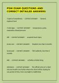 PSW Practice Test Bank &vert; 1000&plus; Questions & Answers &vert; Exam Package