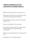 NURS5463 EXAMINATION TEST 2026 QUESTIONS WITH ANSWERS GRADED A&plus;