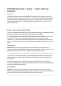 NURS 120 Fundamentals of Nursing &ndash; Complete Final Exam  Preparation  