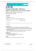 2025 OCR GCSE Biology B J257&sol;01 Foundation Tier Question Paper &plus; Marking Scheme &vert; Verified