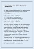 NUR 417 Exam 1 textbook Mod&period; 1-4 Questions With Complete Solutions