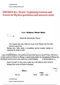 PHYSICS 8A &colon; Week 7 Exploring Vectors and Forces in Physics questions and answers 2026
