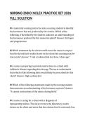 NURSING ENDO NCLEX PRACTICE SET 2026 FULL SOLUTION