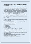 NUR 417 FINAL EXAM QUESTIONS WITH COMPLETE SOLUTIONS