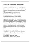 NUR417 Exam 3 Questions With Complete Solutions