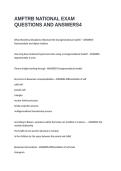 AMFTRB NATIONAL EXAM QUESTIONS AND ANSWERS