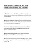 FEMA IS-0700 EXAMINATION TEST 2026 COMPLETE QUESTIONS AND ANSWERS