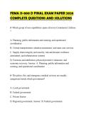 FEMA IS-800 D FINAL EXAM PAPER 2026 COMPLETE QUESTIONS AND SOLUTIONS