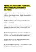 FEMA IS-800 D TEST BANK 2026 ACTUAL EXAM QUESTIONS WITH CORRECT SOLUTIONS