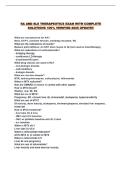RA AND SLE THERAPEUTICS EXAM WITH COMPLETE SOLUTIONS 100&percnt; VERIFIED 2026 UPDATE&excl;&excl;