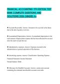 FINANCIAL ACCOUNTING 11TH EDITION TEST BANK COMPLETE QUESTIONS AND SOLUTIONS 2026 GRADED A&plus;