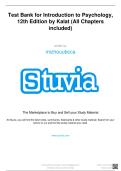 Introduction to Psychology 12e James kalat