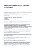 NR602 NR 602 Final Exam Questions and Answers