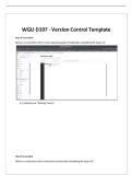 WGU D197 - Git Version Control Process and Template Overview &vert; 2026 Update with complete solutions&period;