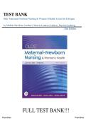 Test Bank - Olds' Maternal-Newborn Nursing & Women's Health Across the Lifespan 12th Edition &lpar; Davidson&comma; 2026&rpar; &vert; All Chapters&period;