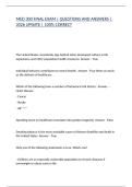 MED 300 FINAL EXAM &vert; QUESTIONS AND ANSWERS &vert; 2026 UPDATE &vert; 100&percnt; CORRECT