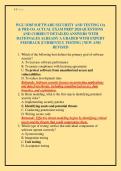 WGU D385 SOFTWARE SECURITY AND TESTING OA & PRE-OA ACTUAL EXAM PREP 2026 QUESTIONS AND CORRECT DETAILED ANSWERS WITH RATIONALES ALREADY A GRADED WITH EXPERT FEEDBACK &vert;CURRENTLY TESTING &vert; NEW AND REVISED