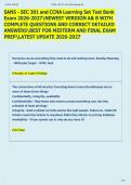 SANS - SEC 301 and CCNA Learning Set Test Bank  Exam 2026-2027NEWEST VERSION A& B WITH  COMPLETE QUESTIONS AND CORRECT DETAILED  ANSWERSBEST FOR MIDTERM AND FINAL EXAM  PREPLATEST UPDATE 2026-2027