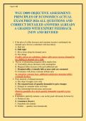 WGU D089 OBJECTIVE ASSESSMENT&colon; PRINCIPLES OF ECONOMICS ACTUAL EXAM PREP 2026 ALL QUESTIONS AND CORRECT DETAILED ANSWERS ALREADY A GRADED WITH EXPERT FEEDBACK &vert;NEW AND REVISED