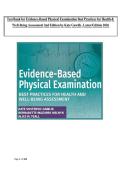 Test Bank for Evidence-Based Physical Examination Best Practices for Health & Well-Being Assessment 2nd Edition by Kate Gawlik 