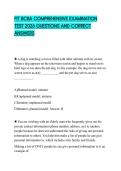FIT BCBA COMPREHENSIVE EXAMINATION TEST 2026 QUESTIONS AND CORRECT ANSWERS