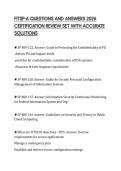 FITSP-A QUESTIONS AND ANSWERS 2026 CERTIFICATION REVIEW SET WITH ACCURATE SOLUTIONS