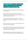 NUR253 EXAM 3 MATERNAL MEDICATION SAFETY ADMINISTRATION DETECTION MODELING STRATEGY TEXT 2026&period;