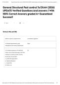 General Structural Pest control 7a EXAM &lpar;2026&rpar; UPDATE Verified Questions And Answers &vert; With 100&percnt; Correct Answers graded A&plus; Guaranteed Success&excl;&excl;