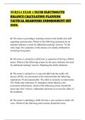 NUR254 EXAM 4 FLUID ELECTROLYTE BALANCE CALCULATION PLANNING TACTICAL READINESS ENDORSEMENT SET 2026&period;
