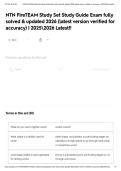 NTN FireTEAM Study Set Study Guide Exam fully solved & updated 2026 &lpar;latest version verified for accuracy&rpar; &vert; 20252026 Latest&excl;&excl;