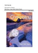 Introduction to Chemistry 5th Edition - Test Bank by Bauer &lpar;All Chapters Covered&rpar;