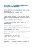 CARDIOLOGY FISDAP EMT QUESTIONS AND CORRECT ANSWERS