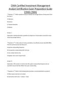 CIMA Certified Investment Management Analyst Certification Exam Preparation Guide &lbrack;CIMA CIMA&rsqb;