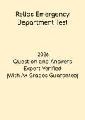 Emergency Department Practice Test &ndash; ED Nursing Competency Assessment PDF