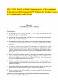 SOLUTION MANUAL FOR Fundamentals of Investments Valuation and Management 9th Edition by Jordan Chapter 1-21 complete guide graded A&plus; tips&period;pdf
