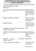 CSCE OSCE Review Exam Questions and Answers Guide 2026