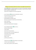 PNCB Neuro Exam Questions with Correct Answers&vert; Latest Update